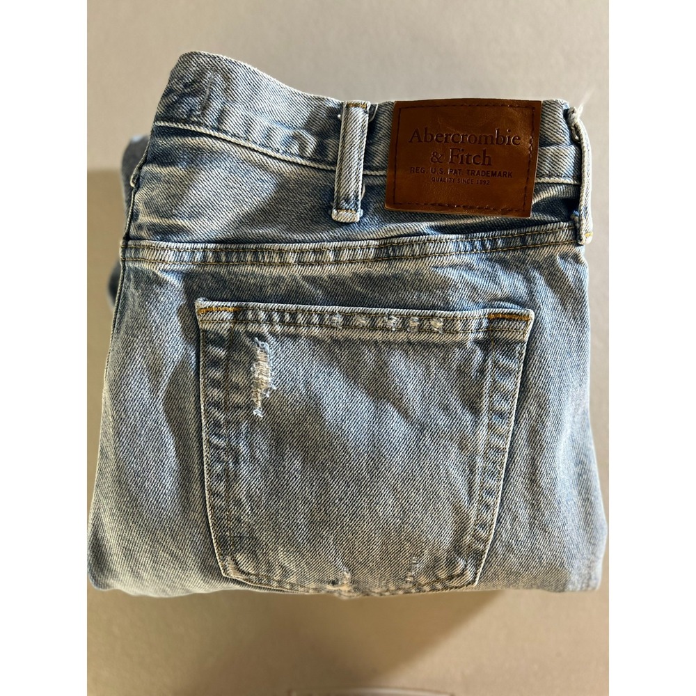 Abercrombie & Fitch 90s Loose Fit Blue Jeans Mens 36x32 Fits 34x30 Baggy